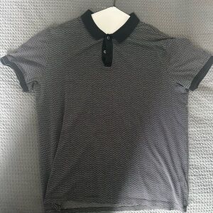 Boss Black and Gray Polo Shirt
